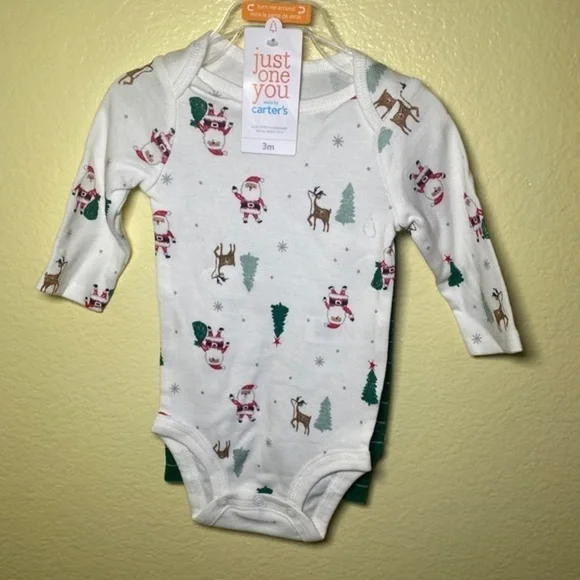 BABY‎ carter’s just one you bodysuit santa’s favorite - Picture 4 of 6